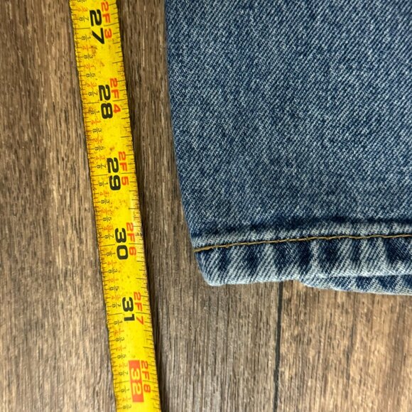 Levi's 502 Jeans Men's 38x32 Medium Wash Taper Fit Stretch Denim Red Tab - Picture 9 of 9